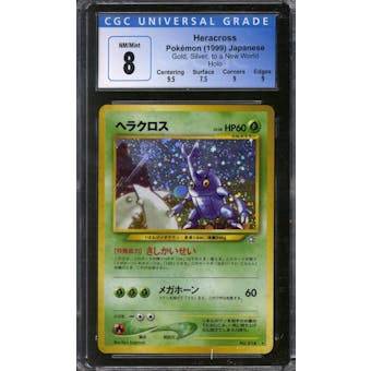 Pokemon Neo Genesis Japanese Heracross 214 CGC 8