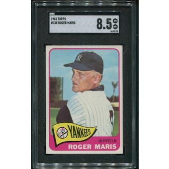 1965 Topps Baseball #155 Roger Maris SGC 8.5 (NM-MT+)