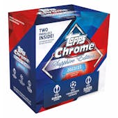 2022/23 Topps Chrome UEFA Club Competitions Sapphire Edition Soccer Hobby Box