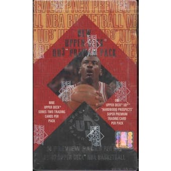 1996/97 Upper Deck UD3 Preview Basketball Box