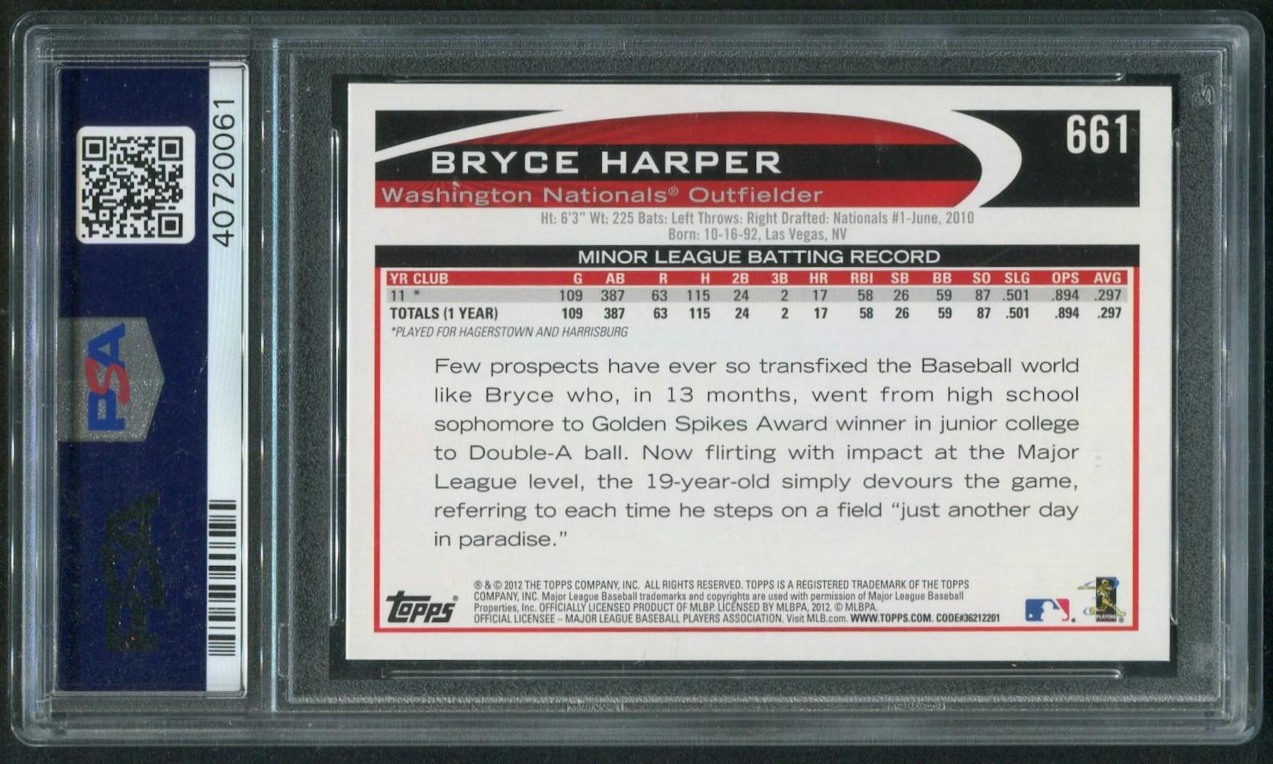 Guide to the 2012 Topps 661 Bryce Harper Cards 