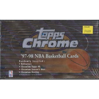 1997/98 Topps Chrome Basketball Retail 24 Pack Box