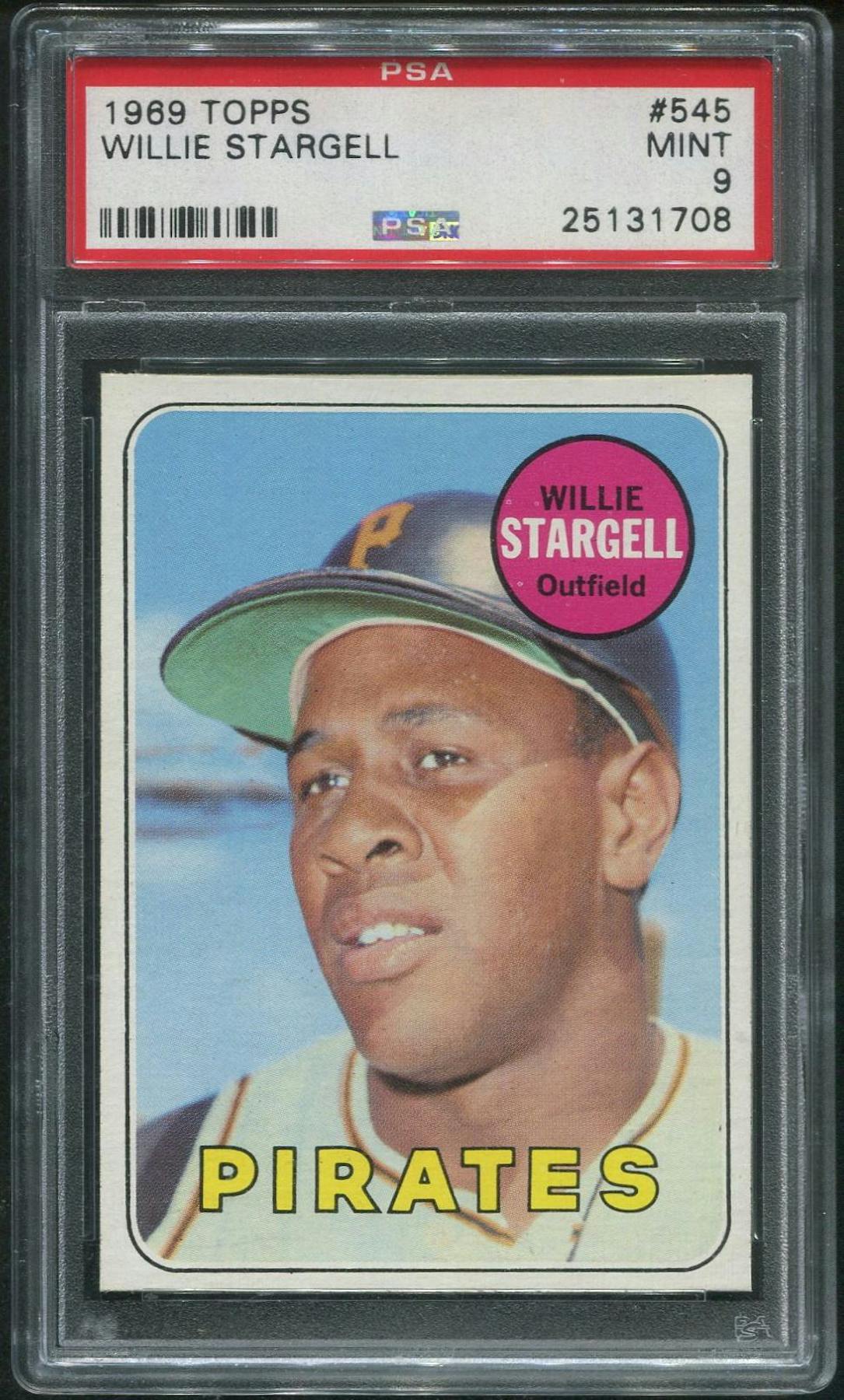 1969 Topps Baseball #545 Willie Stargell PSA 9 (MINT)