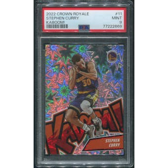 2022/23 Crown Royale Basketball #11 Stephen Curry Kaboom PSA 9 (MINT)