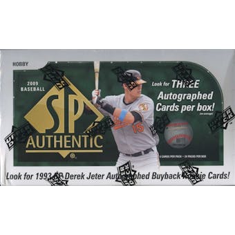 2009 Upper Deck SP Authentic Baseball Hobby Box