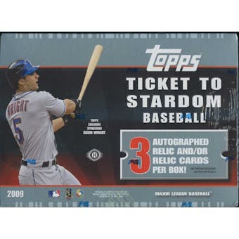 2009 Topps Ticket to Stardom Baseball Hobby Box
