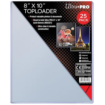 Ultra Pro 8x10 Toploaders (25 Count Pack)