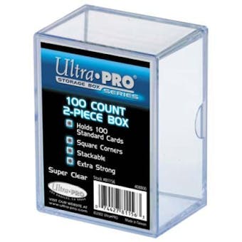 Ultra Pro 100 Count 2 Piece Plastic Storage Box (200 Count Case)