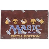 Magic the Gathering 5th Edition Booster Box Fifth Ed Retailer Price Sticker on Shrink