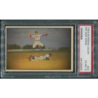 1953 Bowman Color Baseball #33 Pee Wee Reese PSA 6 (EX-MT)
