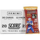 2023 Panini Score Football Jumbo Value 12-Pack Box