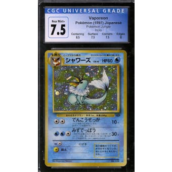 Pokemon Jungle Japanese Vaporeon 134 CGC 7.5