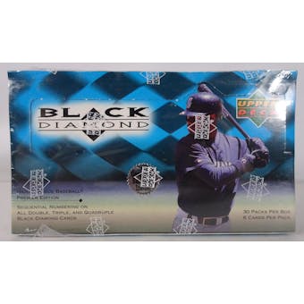 1999 Upper Deck Black Diamond Baseball Hobby Box (Reed Buy)