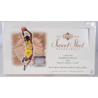 2001/02 Upper Deck Sweet Shot Basketball Hobby Box (Reed Buy)