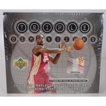2003/04 Upper Deck Triple Dimension Basketball Hobby Box (Reed Buy)