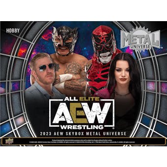 2023 Upper Deck AEW Skybox Metal Universe Wrestling Hobby 16-Box Case (Presell)