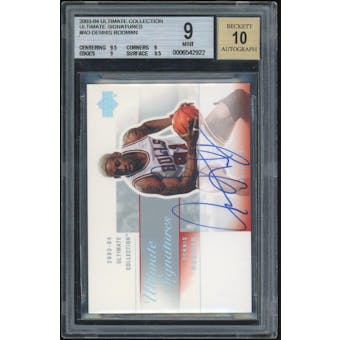 2003/04 Ultimate Collection Signatures #RO Dennis Rodman BGS 9 (9.5,9,9,9.5) Auto 10 *2922 (Reed Buy)