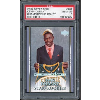 2007/08 Upper Deck Championship Court #234 Kevin Durant PSA 10 *9639 (Reed Buy)