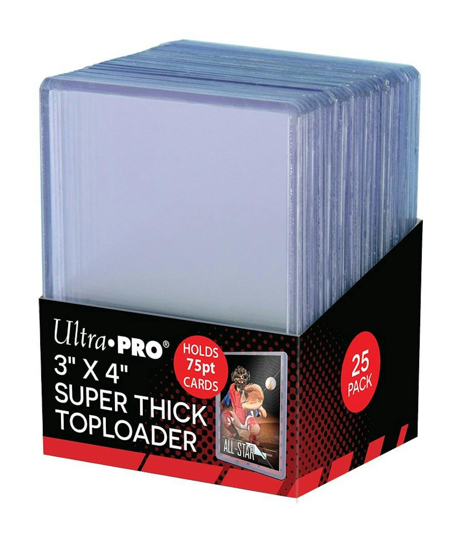 Ultra Pro 3x4 Super Thick 75pt. Toploaders (25 Count Pack