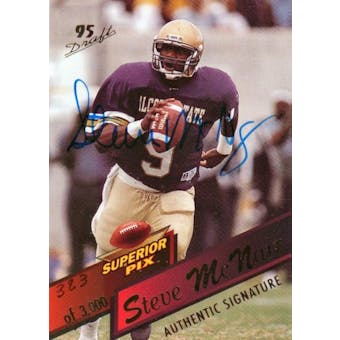 1995 Superior Pix Autographs #3 Steve McNair RC /3000