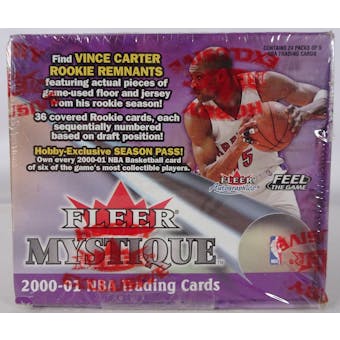 2000/01 Fleer Mystique Basketball Hobby Box (Reed Buy)