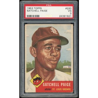 1953 Topps #220 Satchel Paige PSA 3 *1921 (Reed Buy)