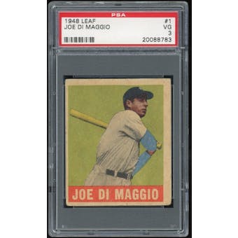 1948 Leaf #1 Joe DiMaggio PSA 3 *8783 (Reed Buy)