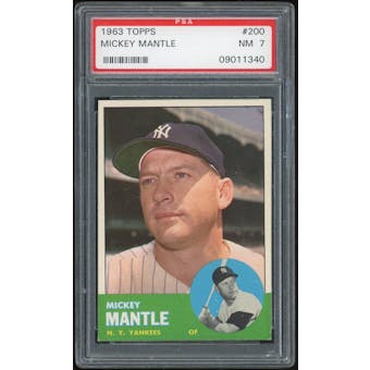 1963 Topps #200 Mickey Mantle PSA 7 *1340 (Reed Buy)
