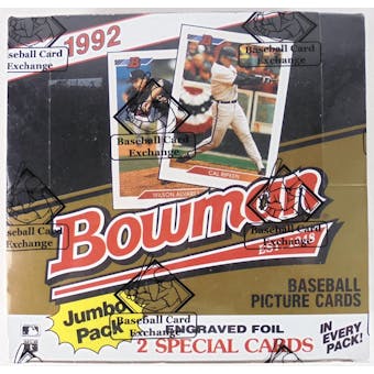 1992 Bowman Baseball Jumbo Box 36ct (BBCE) (Reed Buy)