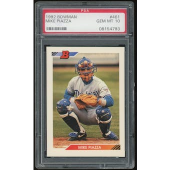 1992 Bowman #461 Mike Piazza PSA 10 *4793 (Reed Buy)