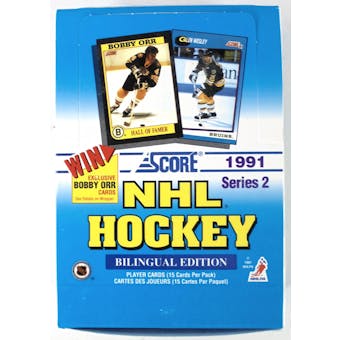 1991/92 Score Canadian Bilingual Series 2 Hockey Hobby Box (Reed Buy)