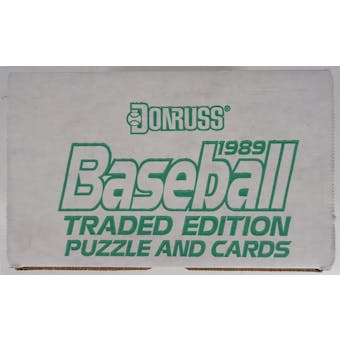 1989 Donruss Traded Baseball Factory Set Box (15 sets) (Reed Buy)