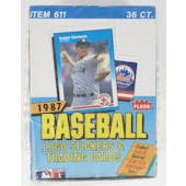1987 Fleer Baseball Wax Box (Factory Sealed) (Reed Buy)