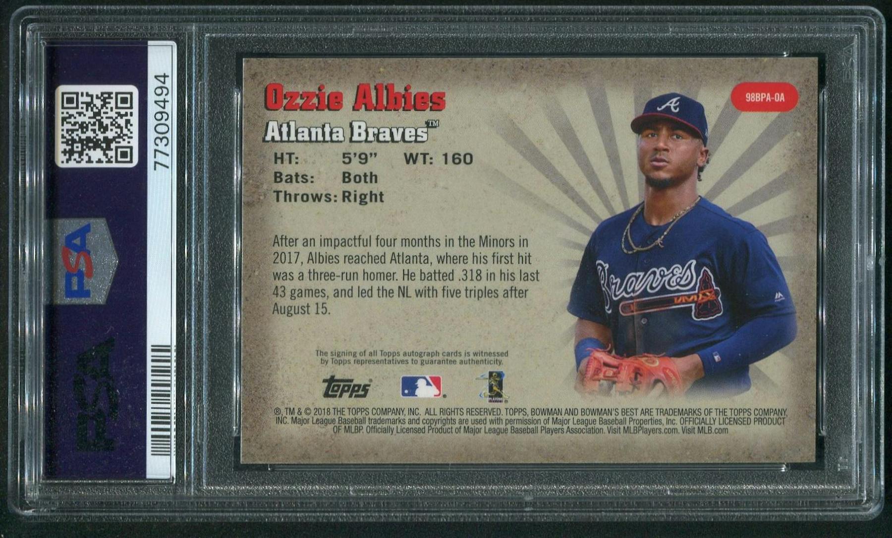 Ozzie Albies (Team-Issued or Game-Used) 2019 Atlanta Braves Hank