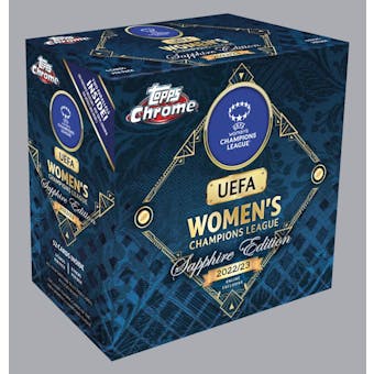 2022/23 Topps Chrome UEFA Women's Champions League Sapphire Edition Soccer Hobby Box