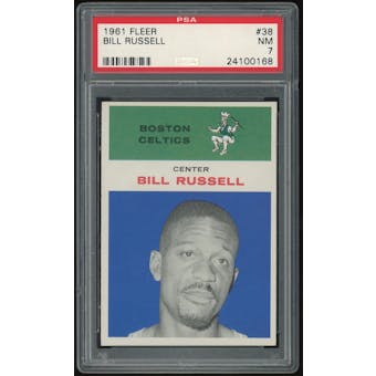 1961/62 Fleer #38 Bill Russell PSA 7 *0168 (Reed Buy)