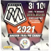 2020/21 Panini Mosaic UEFA Euro 2020 Soccer Mega Box (Gold Fluorescent Parallels!)