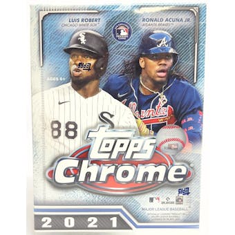 2021 Topps Chrome Baseball 8-Pack Blaster Box