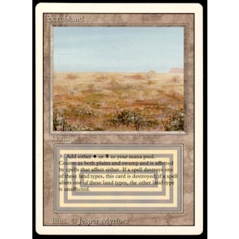 Magic the Gathering 3rd Ed Revised Scrubland LIGHTLY PLAYED (LP) *310