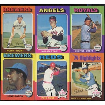 1975 Topps Baseball Near Complete Set (NM)