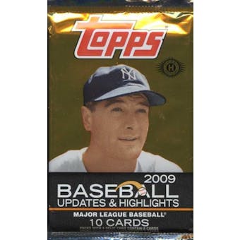 2009 Topps Updates & Highlights Baseball Hobby Pack