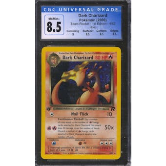 Pokemon Team Rocket 1st Edition Dark Charizard 4/82 CGC 8.5