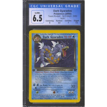 Pokemon Team Rocket 1st Edition Dark Gyarados 8/82 CGC 6.5