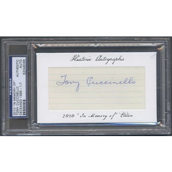 2010 Historic Autograph Baseball Tony Cuccinello Cut Auto #1/7
