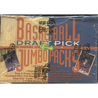 1993/94 Classic Draft Picks & Prospects Basketball Jumbo Box