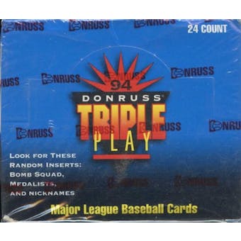 1994 Donruss Triple Play Baseball Jumbo Box