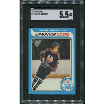 1979/80 Topps Hockey #18 Wayne Gretzky Rookie SGC 5.5 (EX+)