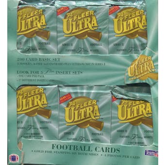 1994 Fleer Ultra Series 2 Football Jumbo Box