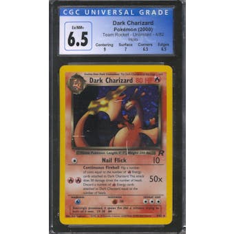 Pokemon Team Rocket Dark Charizard 4/82 CGC 6.5