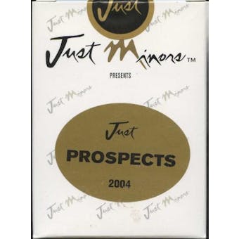 2004 Just Minors Just Prospects Baseball Factory Set (Box)
